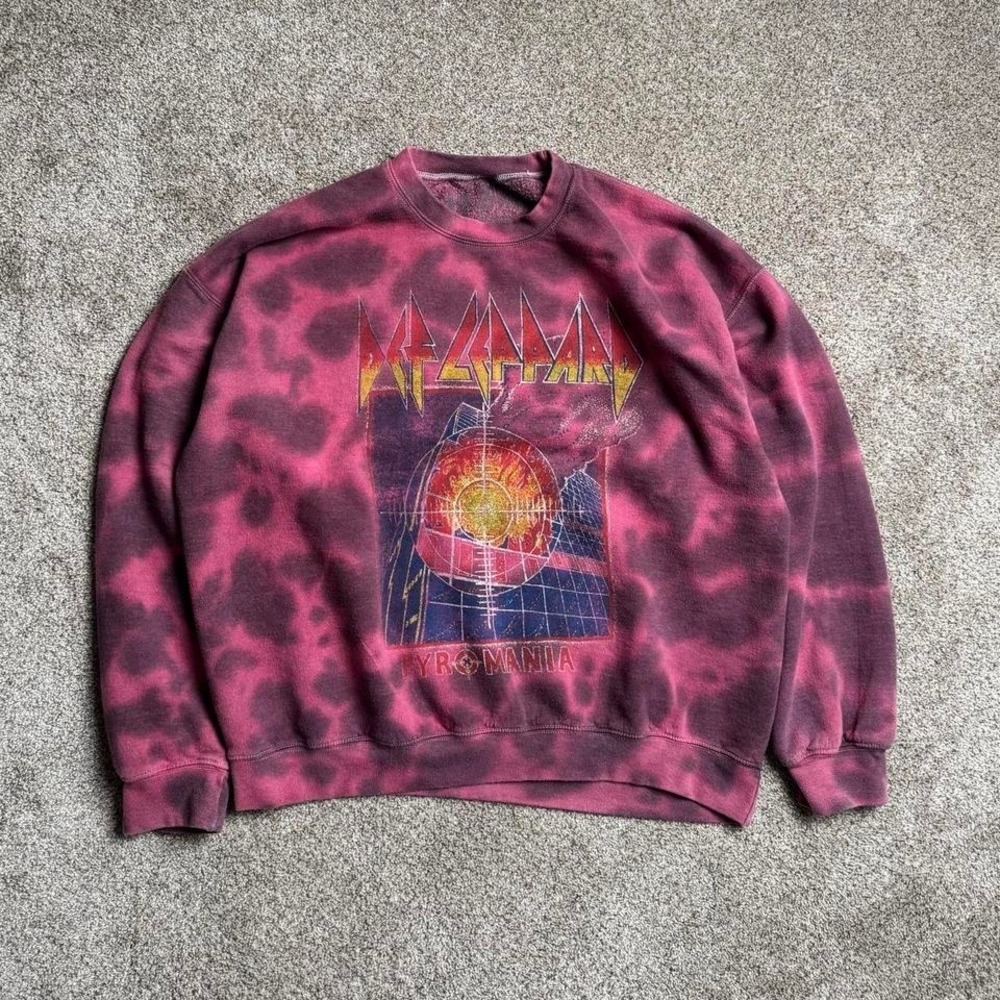 DEF LEPPARD MARBLE DYED SWEATSHIRT